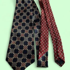 Tommy Hilfiger Vintage 90s Silk Patterned Neck Tie